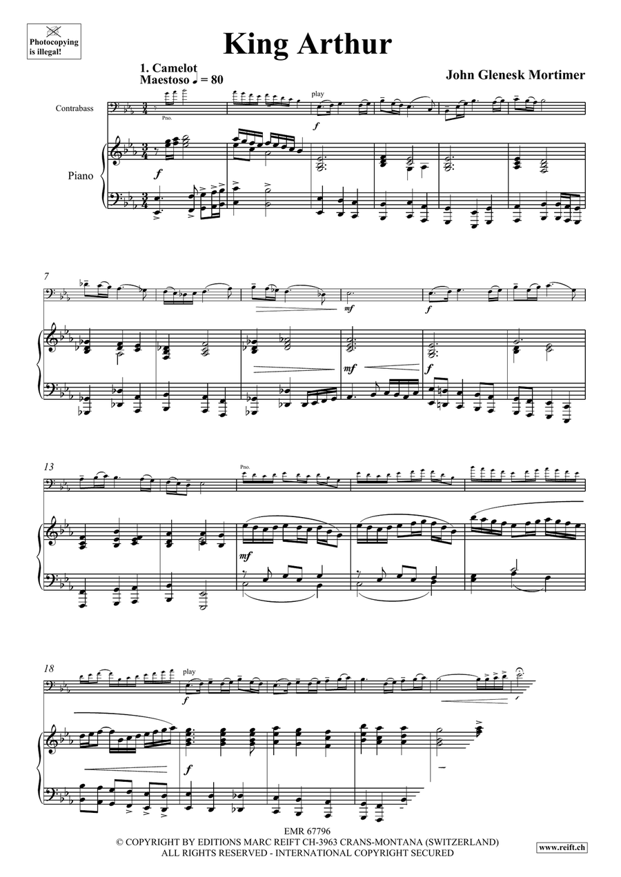 King Arthur King Arthur Double Bass scores gallery preview page 5