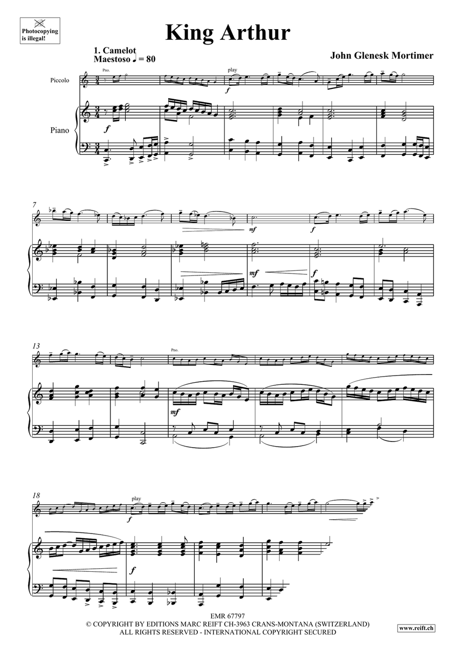 King Arthur King Arthur Piccolo scores gallery preview page 5