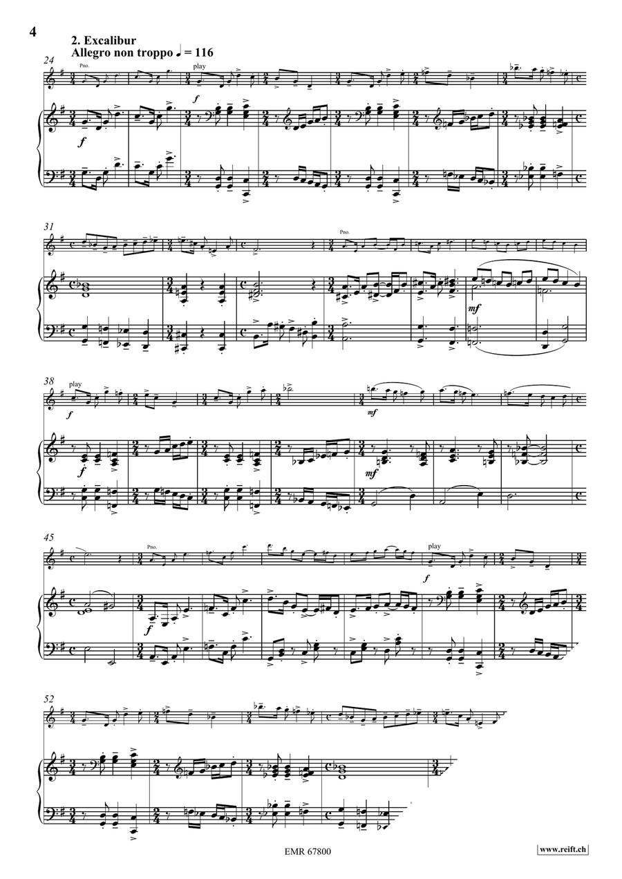 King Arthur King Arthur Violin Solo scores gallery preview page 6