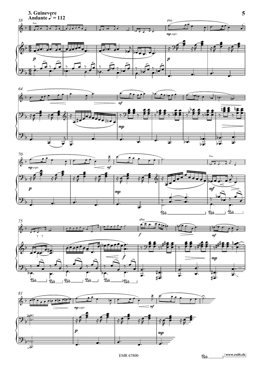 King Arthur King Arthur Violin Solo scores gallery preview page 7