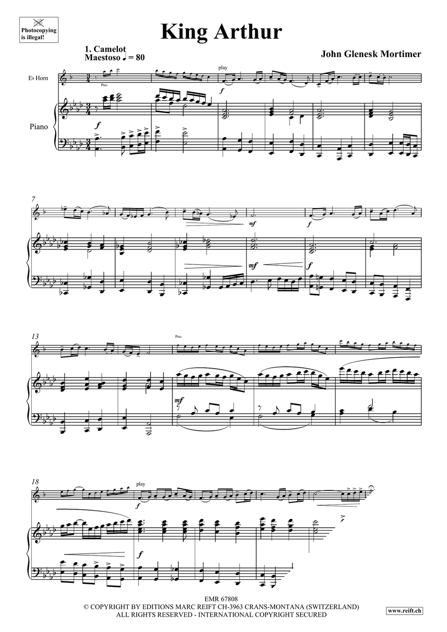 King Arthur King Arthur Horn scores gallery preview page 5