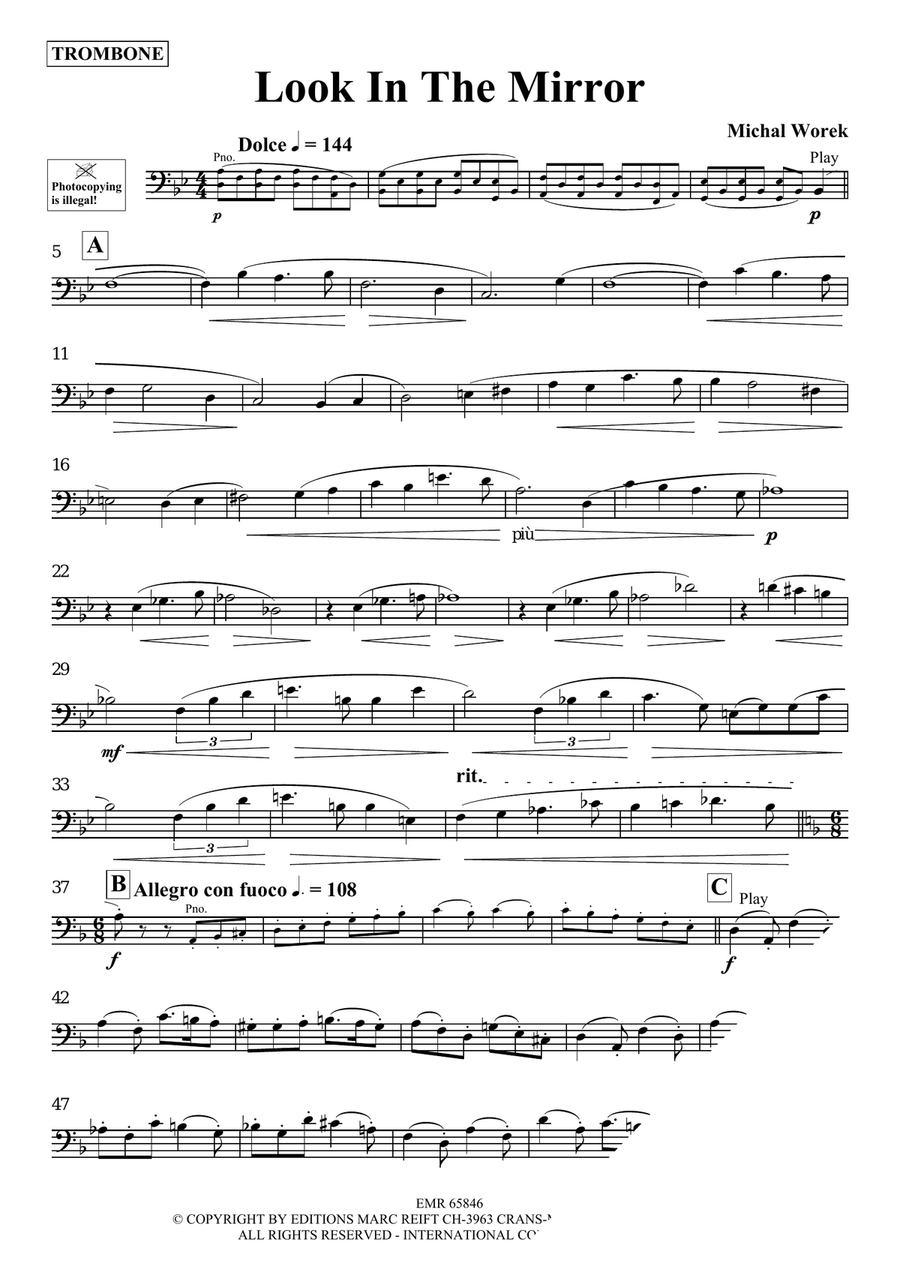 Look In The Mirror Look In The Mirror Piano Accompaniment scores gallery preview page 3
