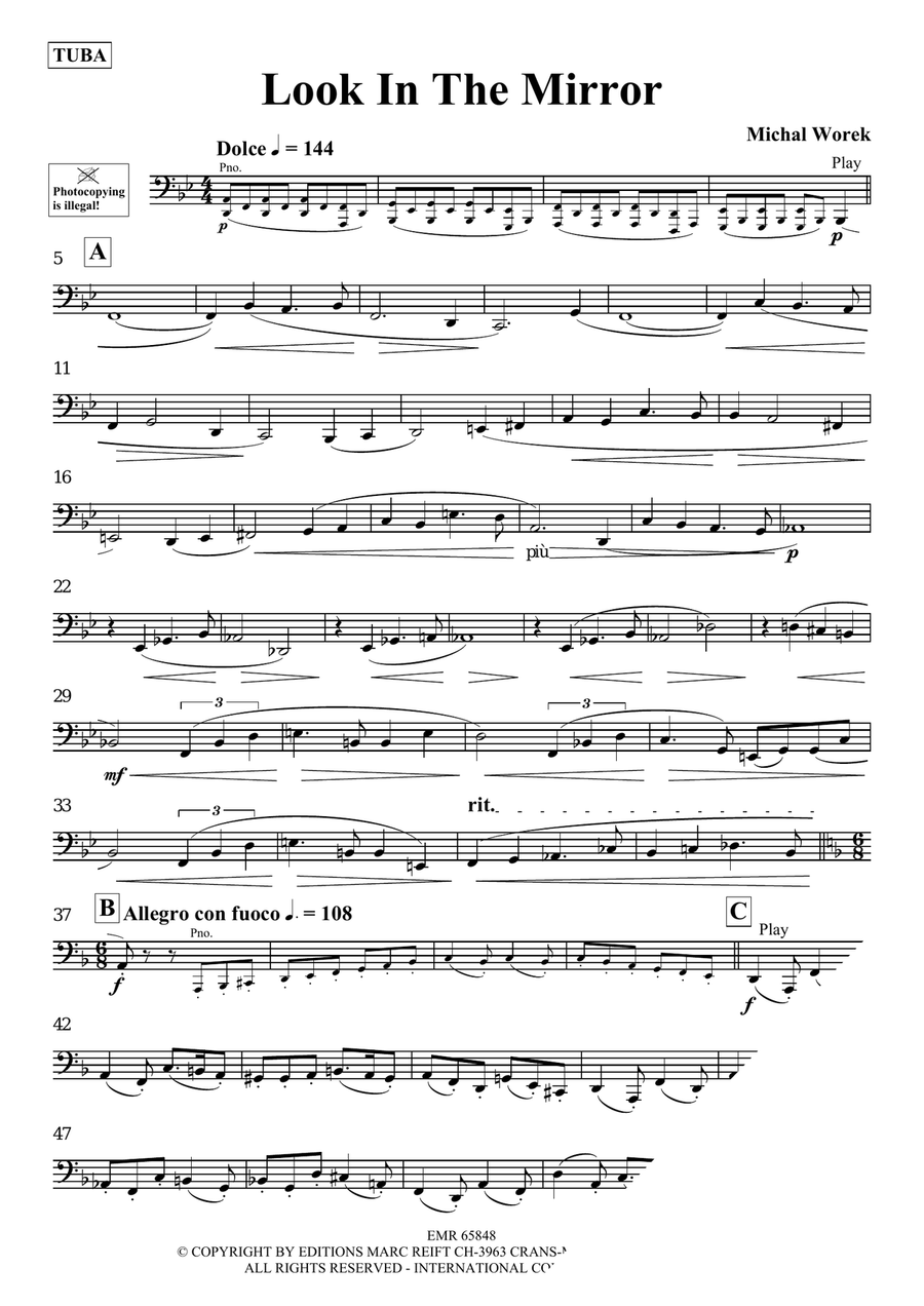Look In The Mirror Look In The Mirror Tuba scores gallery preview page 3
