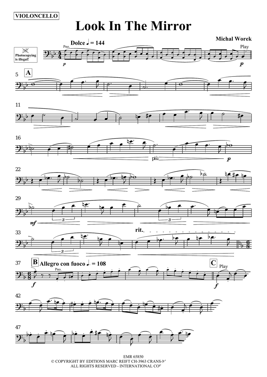 Look In The Mirror Look In The Mirror Piano Accompaniment scores gallery preview page 3