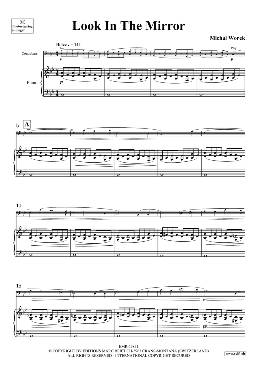 Look In The Mirror Look In The Mirror Double Bass scores gallery preview page 4