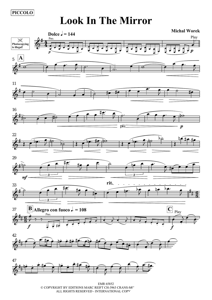 Look In The Mirror Look In The Mirror Piccolo scores gallery preview page 3