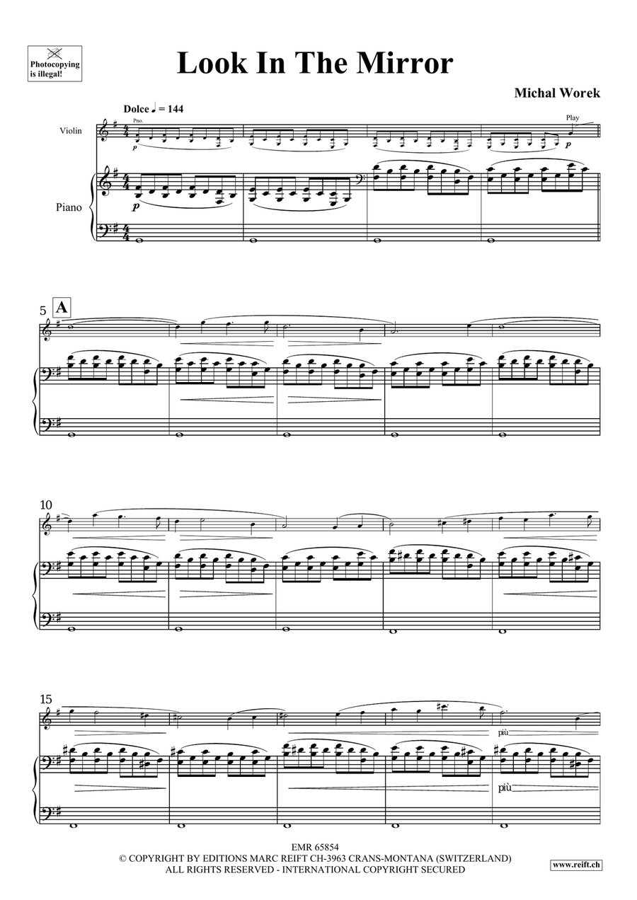 Look In The Mirror Look In The Mirror Violin Solo scores gallery preview page 4