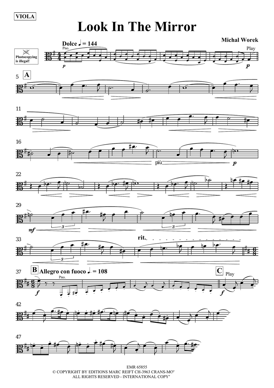 Look In The Mirror Look In The Mirror Piano Accompaniment scores gallery preview page 3