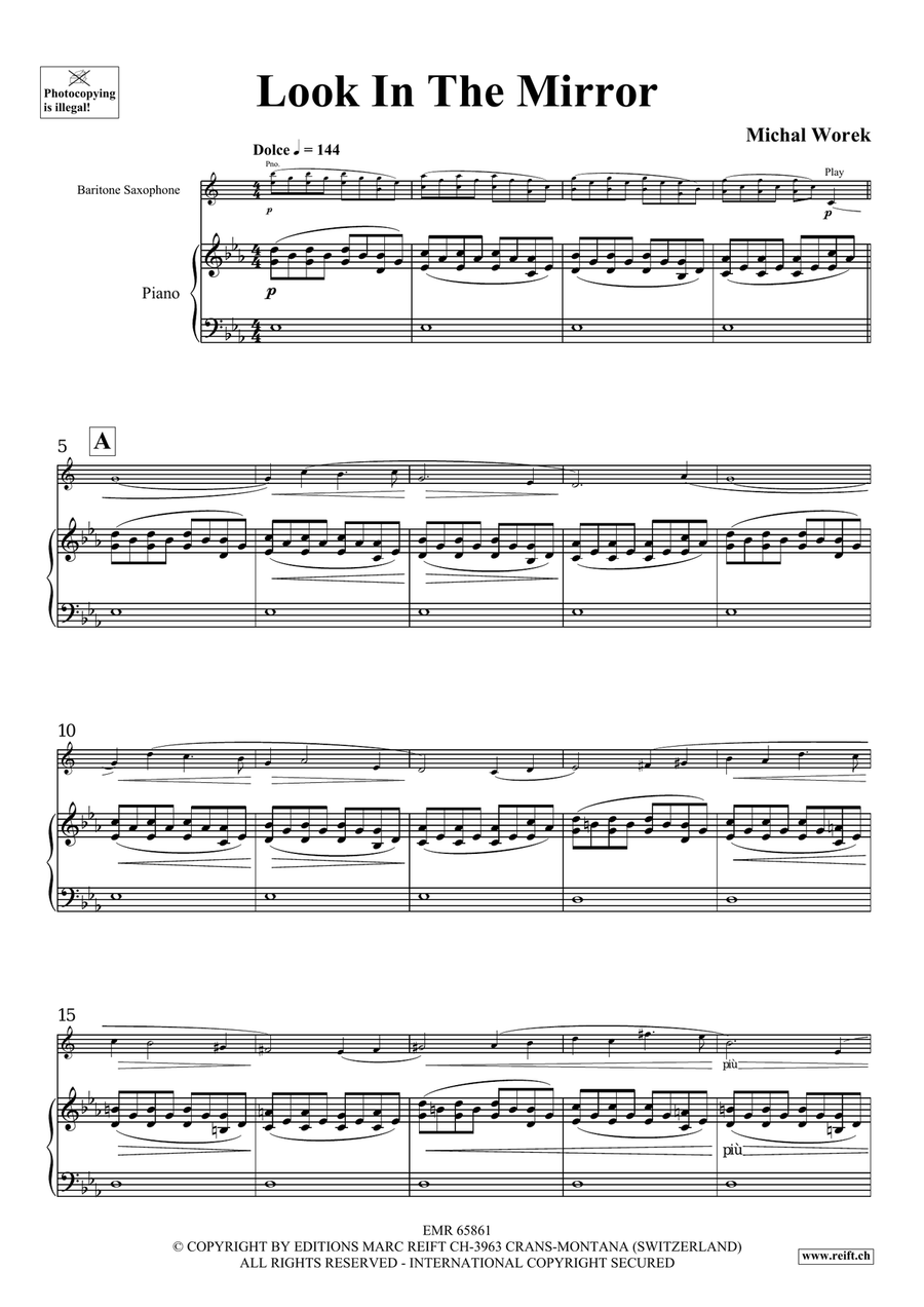 Look In The Mirror Look In The Mirror Baritone Saxophone scores gallery preview page 4