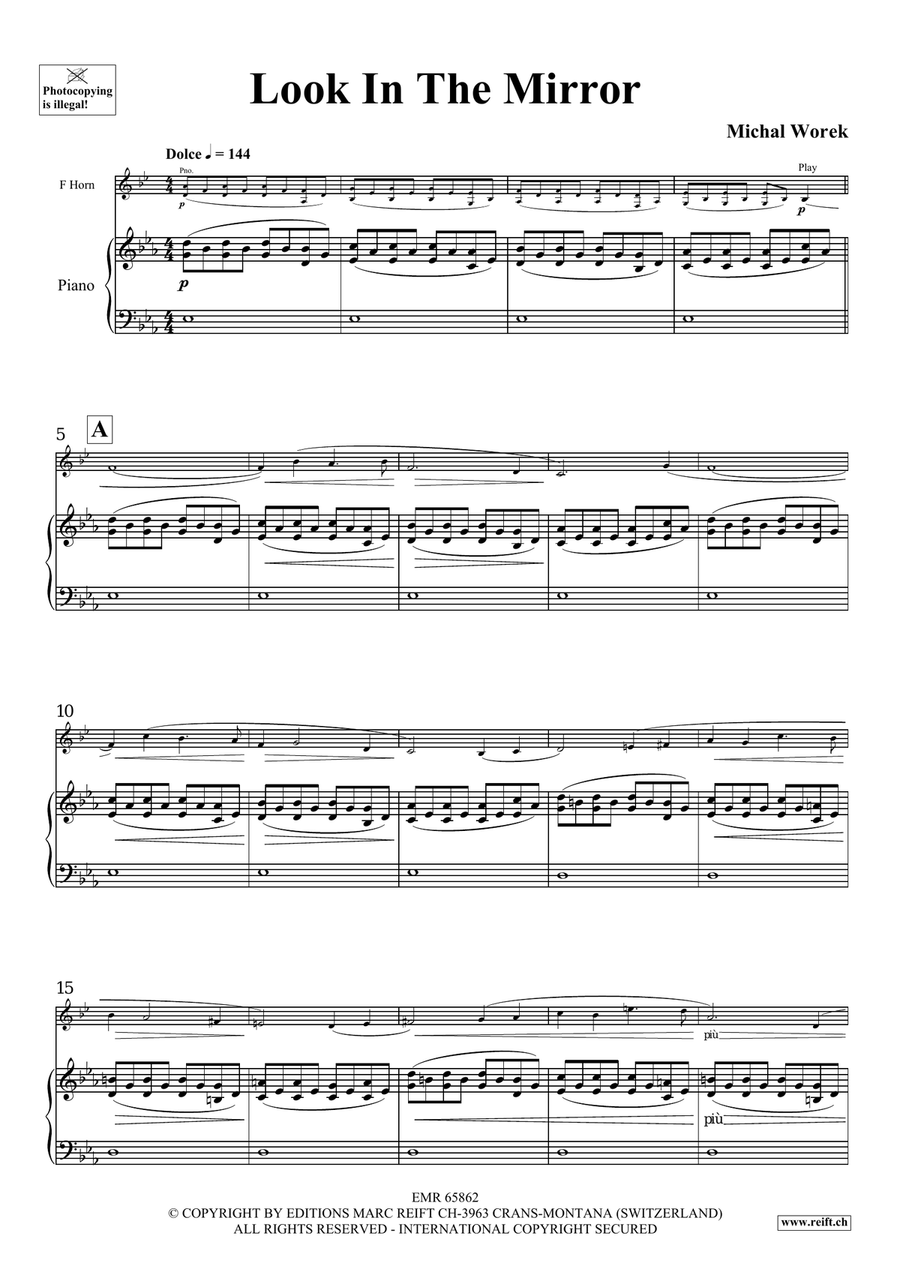 Look In The Mirror Look In The Mirror Horn scores gallery preview page 4