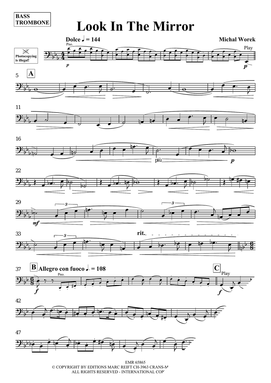 Look In The Mirror Look In The Mirror Bass Trombone scores gallery preview page 3