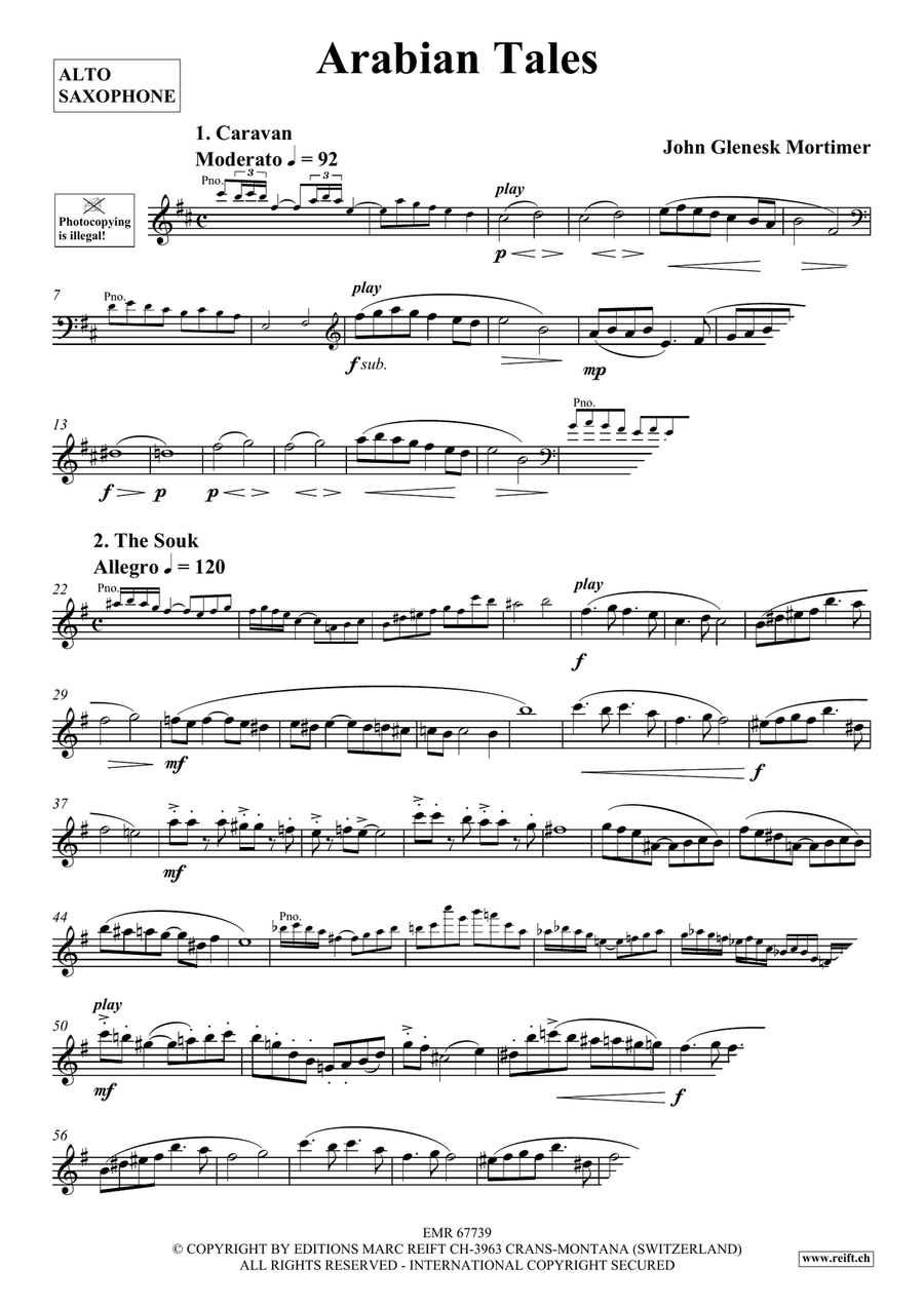 Arabian Tales Arabian Tales Alto Saxophone scores gallery preview page 4