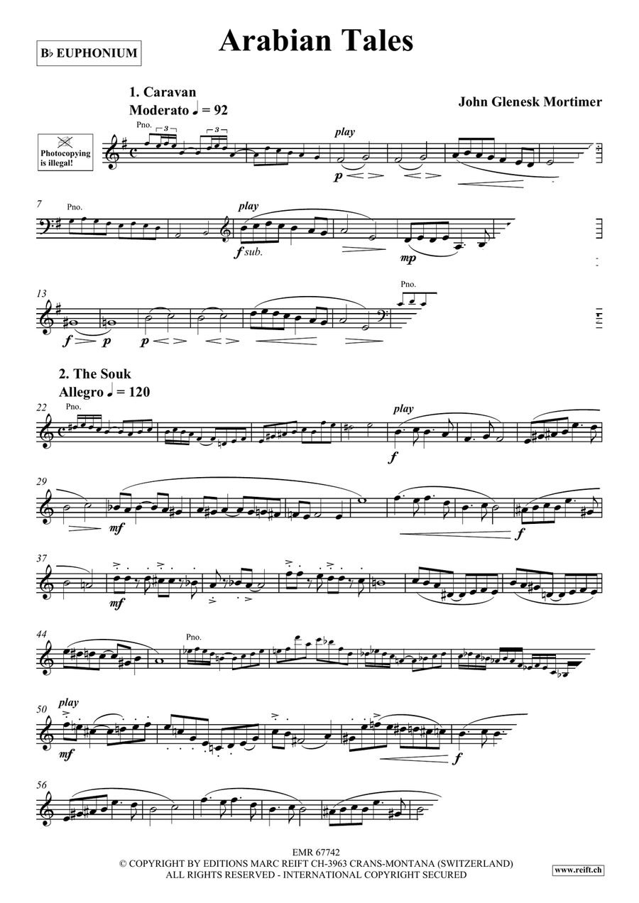 Arabian Tales Arabian Tales Euphonium scores gallery preview page 4