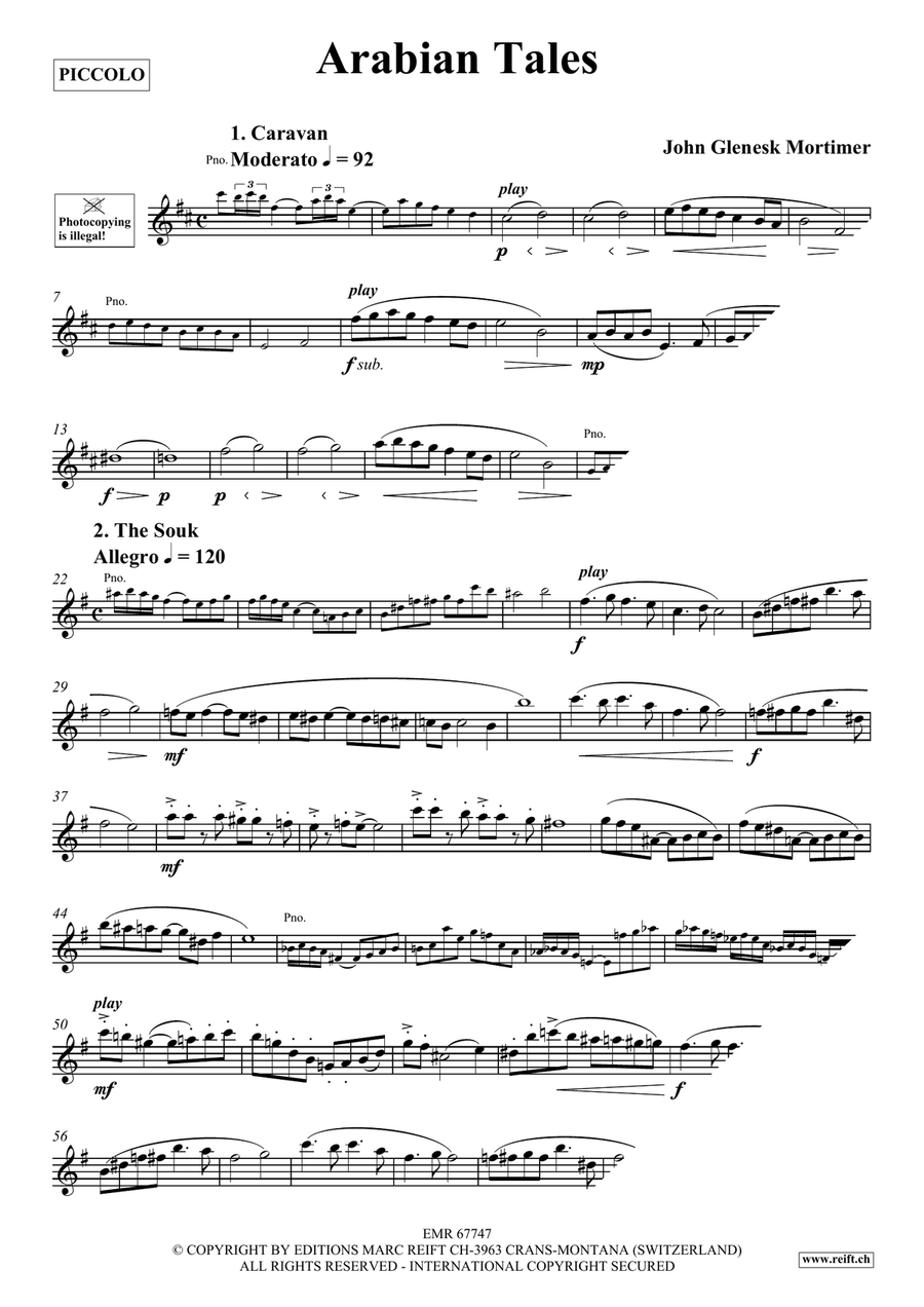 Arabian Tales Arabian Tales Piccolo scores gallery preview page 4