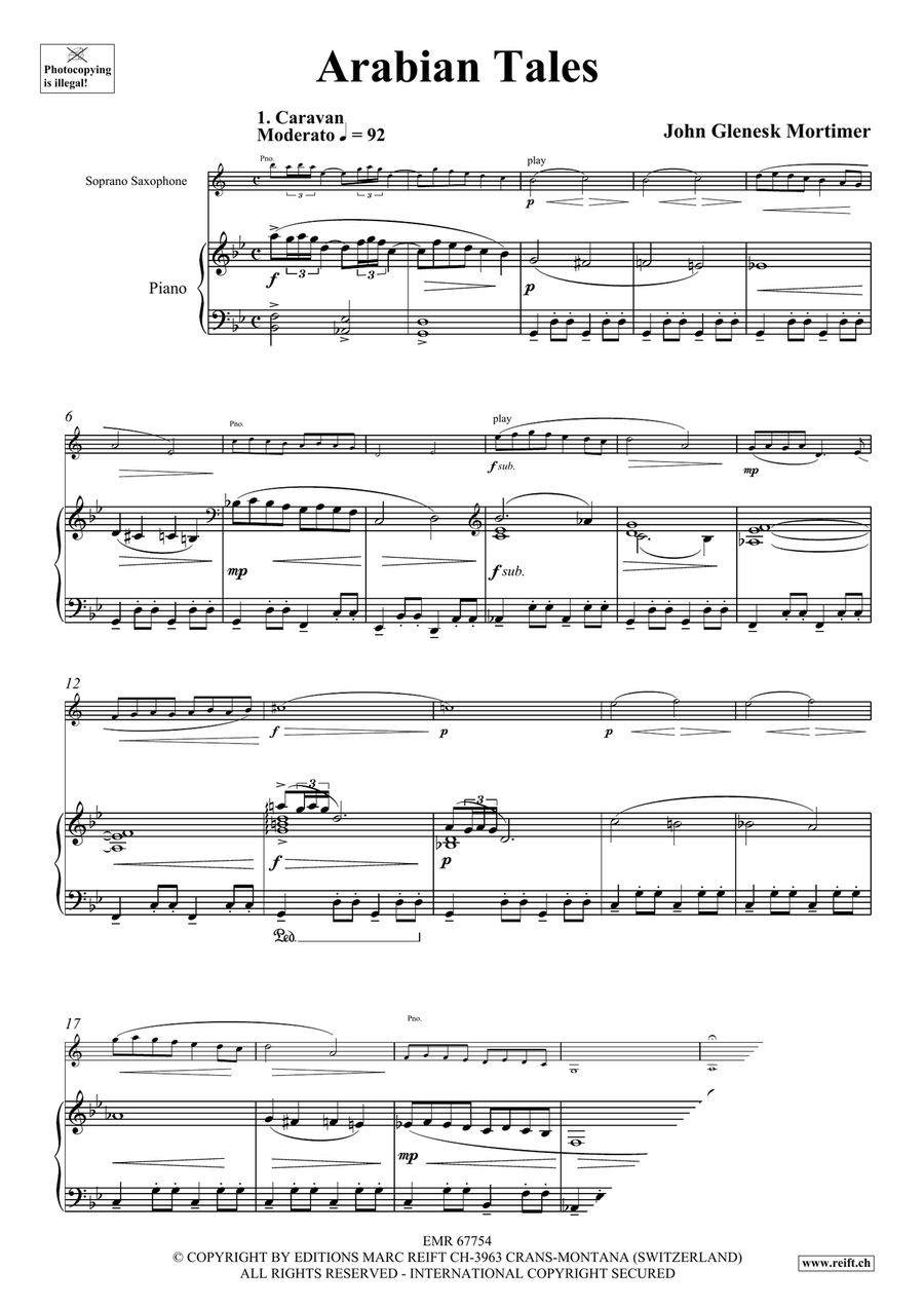 Arabian Tales Arabian Tales Soprano Saxophone scores gallery preview page 5