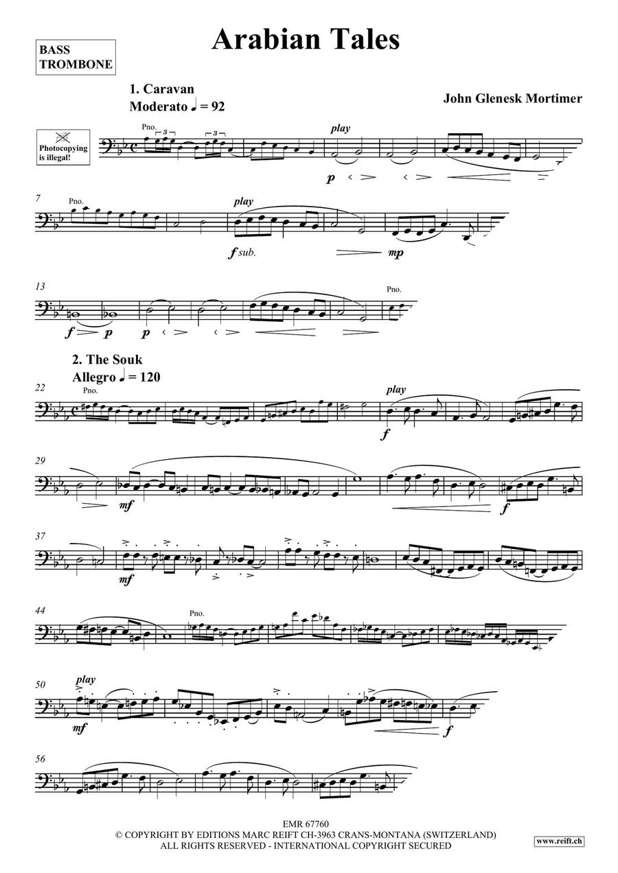 Arabian Tales Arabian Tales Bass Trombone scores gallery preview page 4