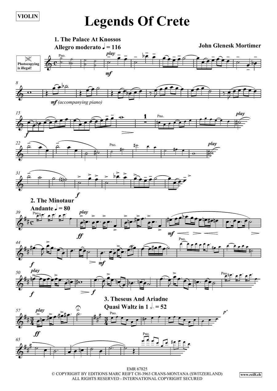 Legends Of Crete Legends Of Crete Violin Solo scores gallery preview page 4