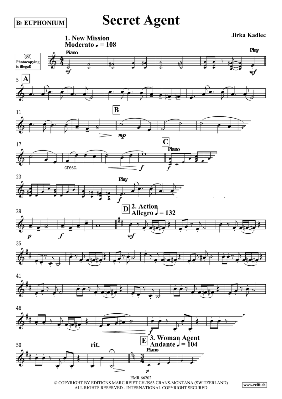 Secret Agent Secret Agent Euphonium scores gallery preview page 4