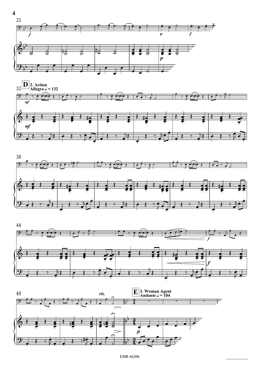 Secret Agent by Jirka Kadlec Double Bass - Sheet Music page 6