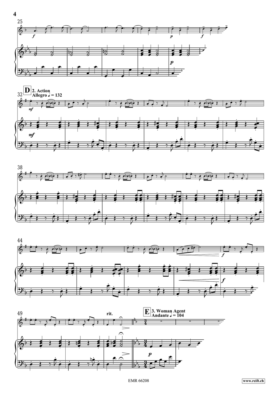 Secret Agent Secret Agent Clarinet Solo scores gallery preview page 6