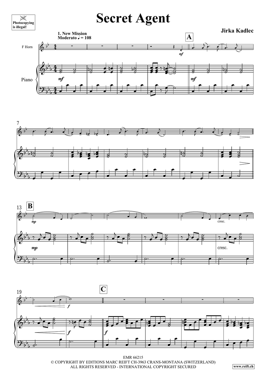 Secret Agent Secret Agent Horn scores gallery preview page 5
