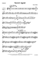 Secret Agent Violin Solo scores gallery preview page 4