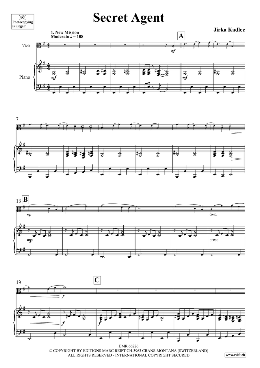 Secret Agent Secret Agent Piano Accompaniment scores gallery preview page 5