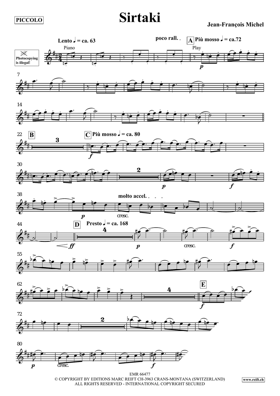 Sirtaki Sirtaki Piccolo scores gallery preview page 4
