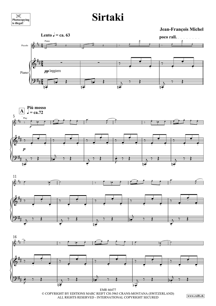 Sirtaki Sirtaki Piccolo scores gallery preview page 5