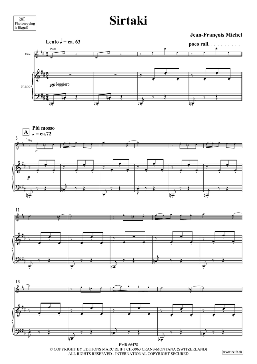 Sirtaki Sirtaki Flute Solo scores gallery preview page 5