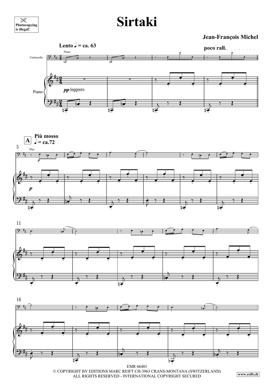 Sirtaki Sirtaki Piano Accompaniment scores gallery preview page 5