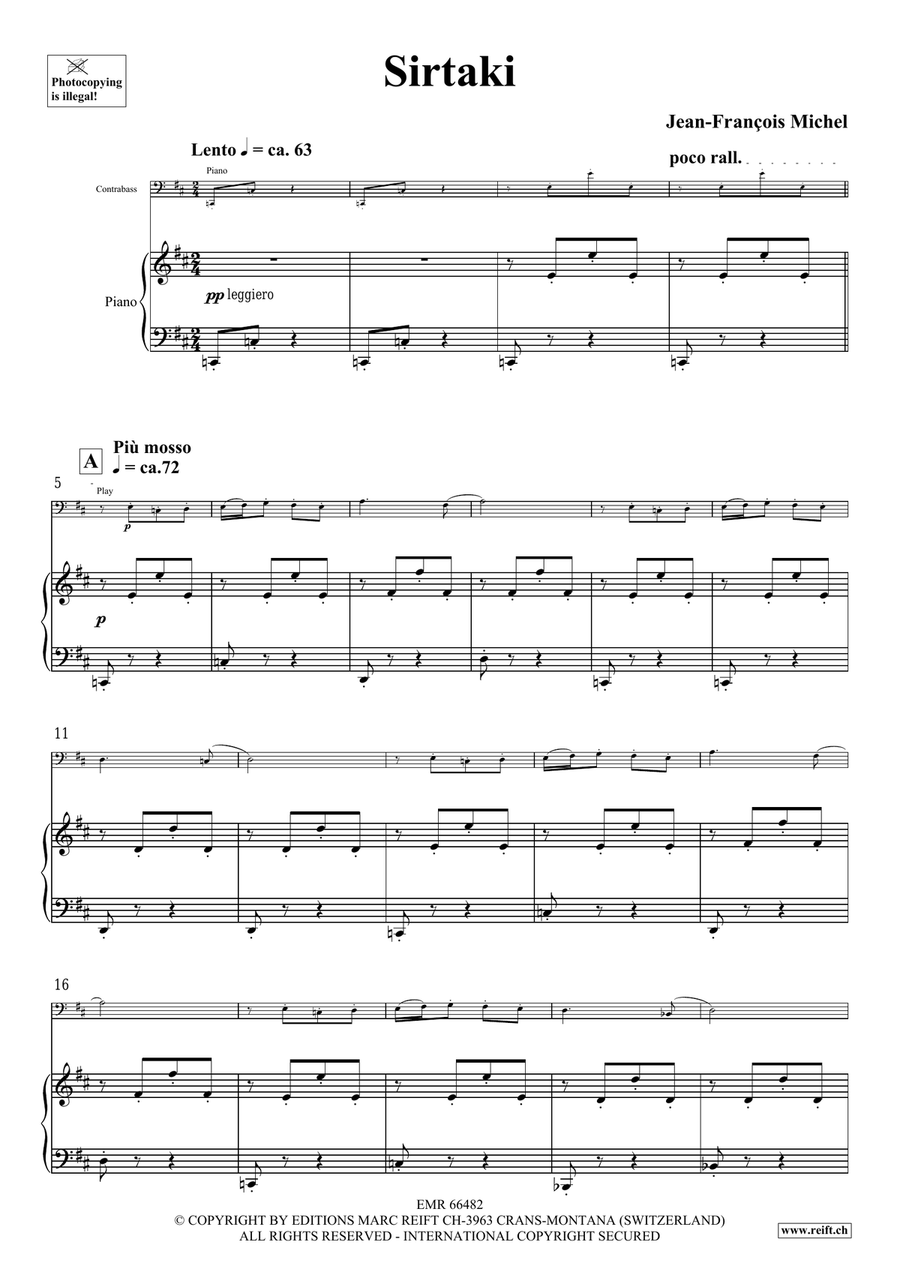 Sirtaki Sirtaki Double Bass scores gallery preview page 5