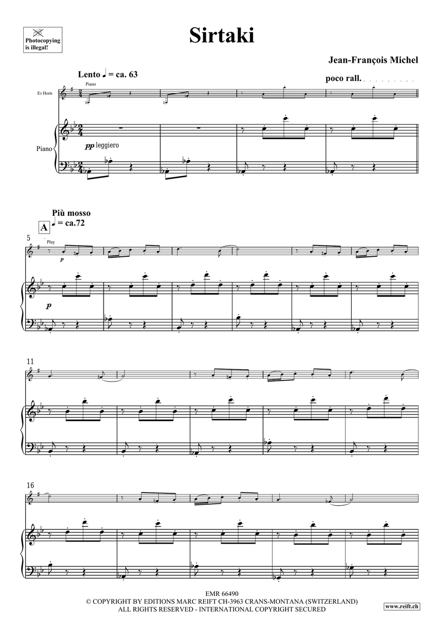 Sirtaki Sirtaki Horn scores gallery preview page 5