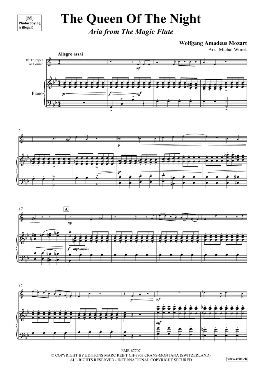 The Queen Of The Night The Queen Of The Night Cornet scores gallery preview page 4