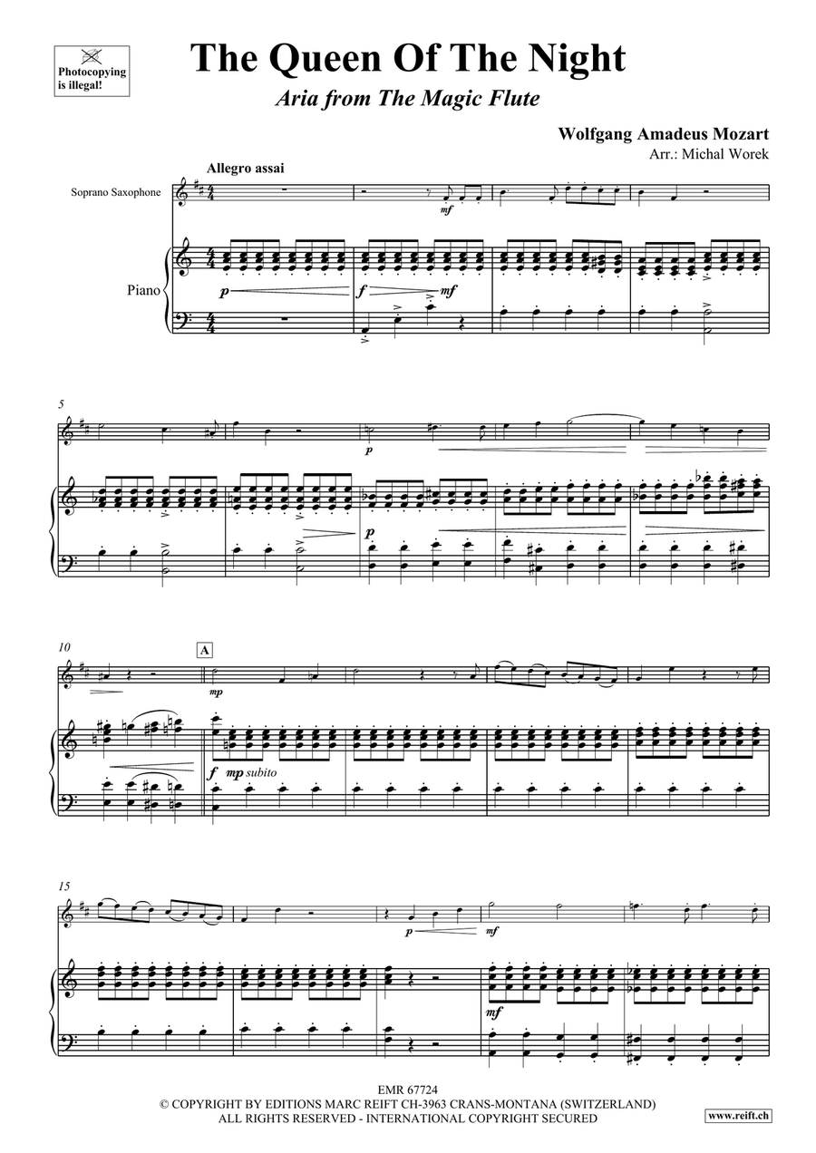 The Queen Of The Night The Queen Of The Night Soprano Saxophone scores gallery preview page 4