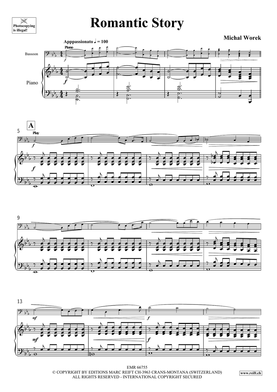 Romantic Story Romantic Story Bassoon Solo scores gallery preview page 5