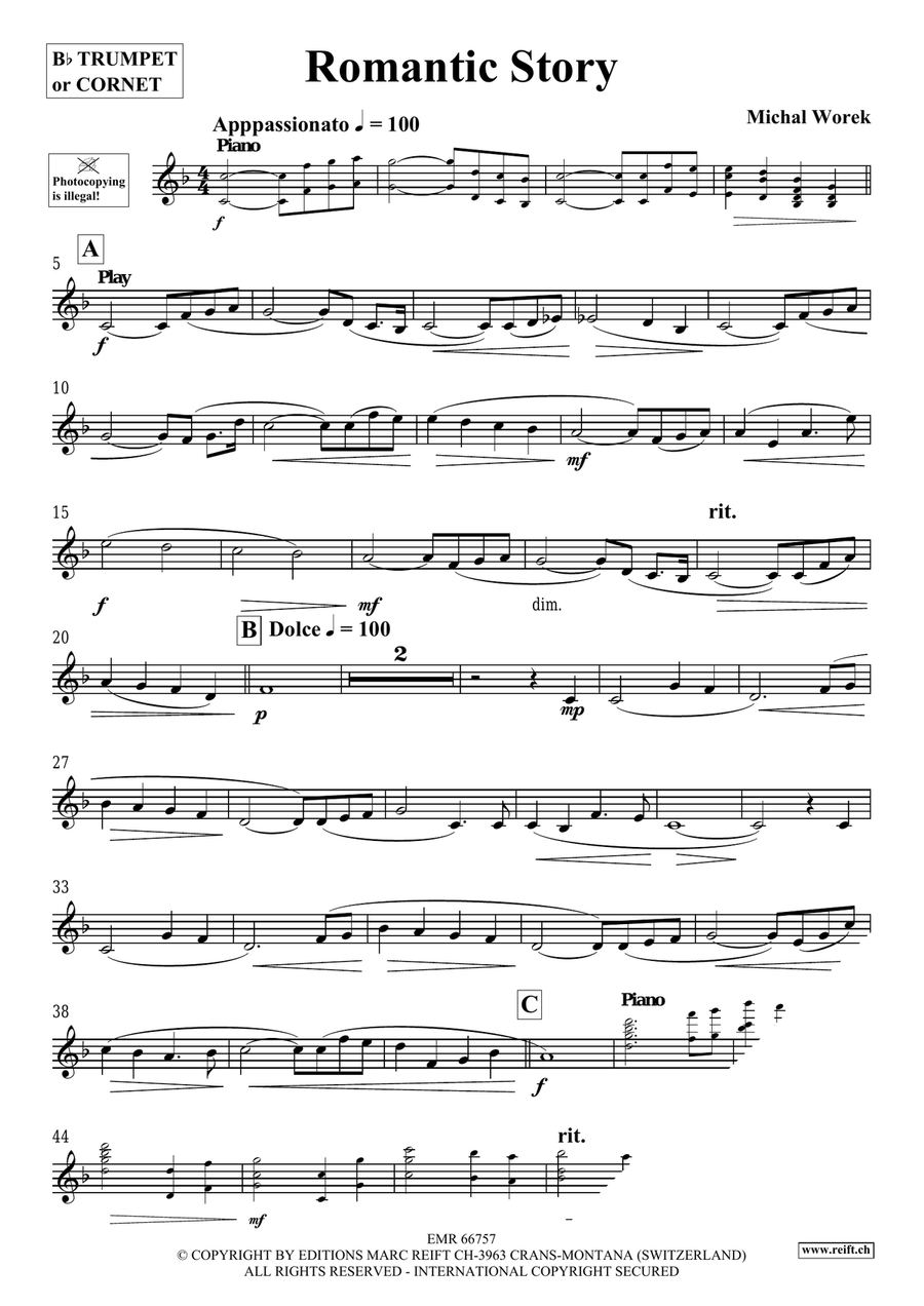 Romantic Story Romantic Story Cornet scores gallery preview page 4
