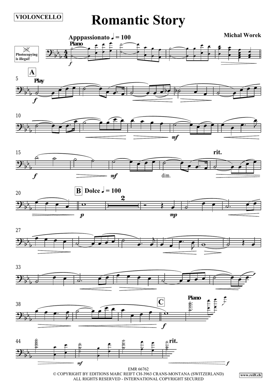 Romantic Story Romantic Story Piano Accompaniment scores gallery preview page 4