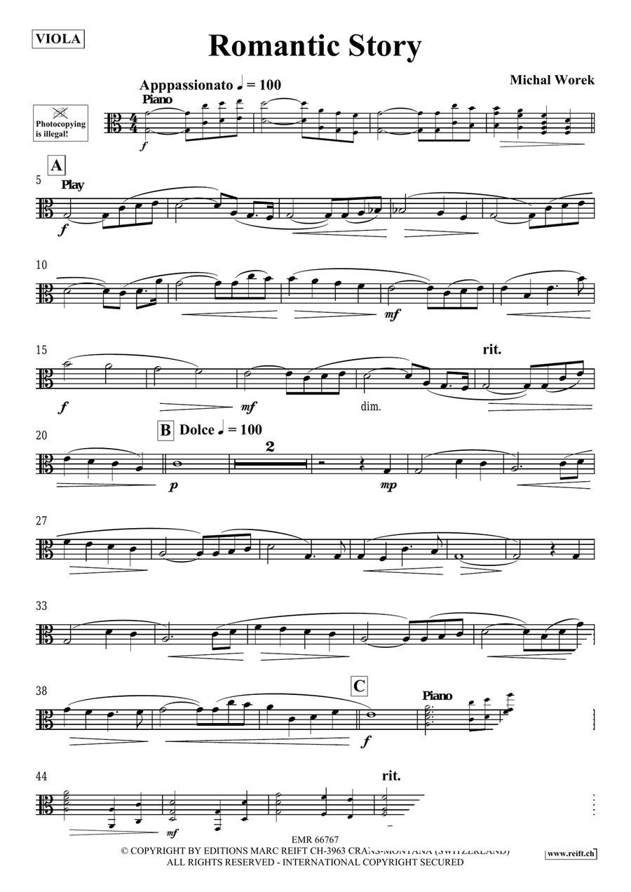 Romantic Story Romantic Story Piano Accompaniment scores gallery preview page 4