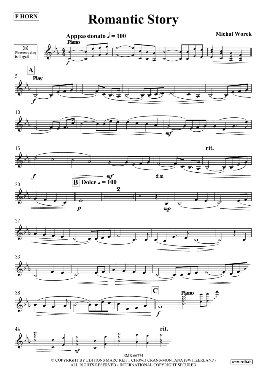 Romantic Story Romantic Story Horn scores gallery preview page 4
