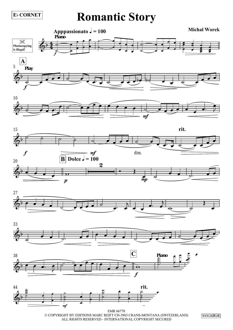 Romantic Story Romantic Story Cornet scores gallery preview page 4