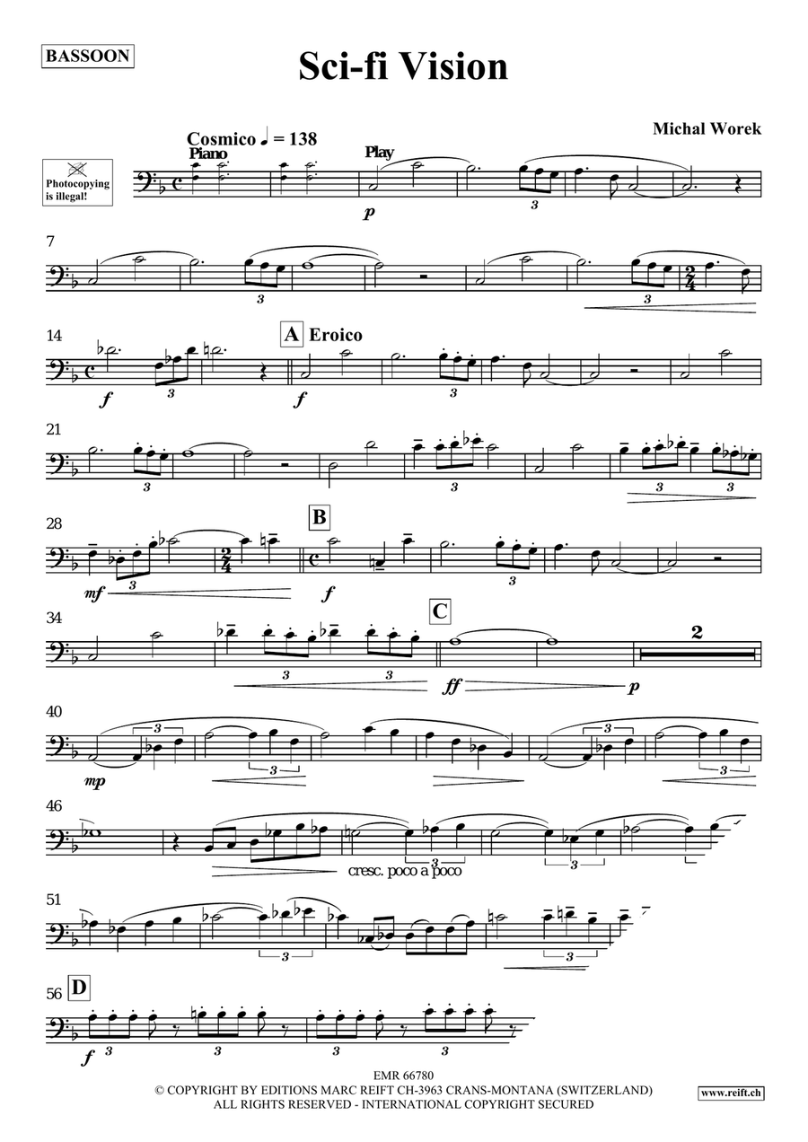 Sci-fi Vision Sci-fi Vision Bassoon Solo scores gallery preview page 4