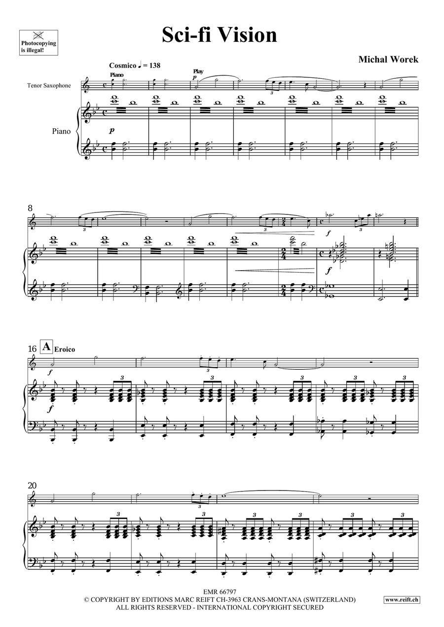 Sci-fi Vision Sci-fi Vision Tenor Saxophone scores gallery preview page 5
