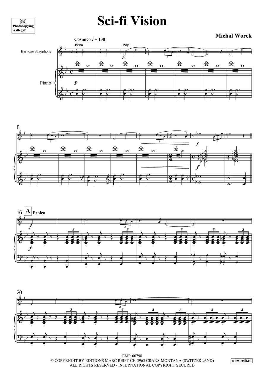 Sci-fi Vision Sci-fi Vision Baritone Saxophone scores gallery preview page 5
