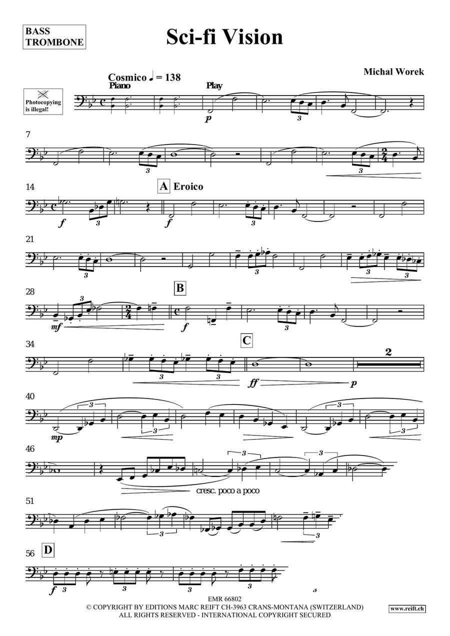 Sci-fi Vision Sci-fi Vision Bass Trombone scores gallery preview page 4