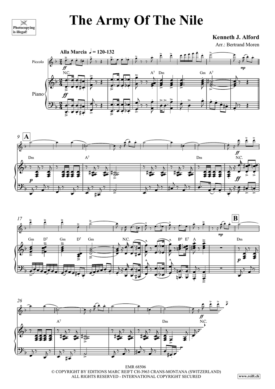 The Army Of The Nile The Army Of The Nile Piccolo scores gallery preview page 3