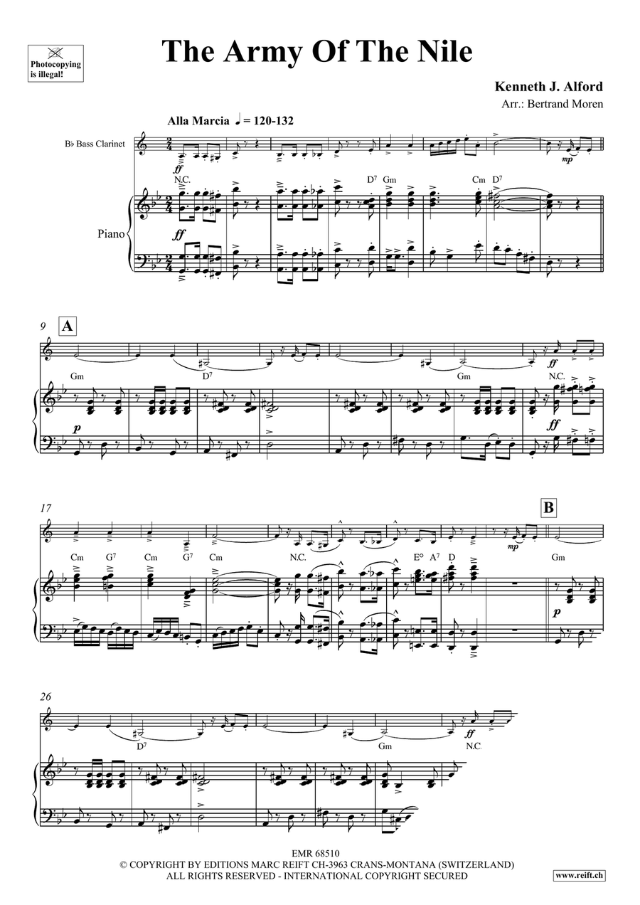 The Army Of The Nile The Army Of The Nile Bass Clarinet scores gallery preview page 3