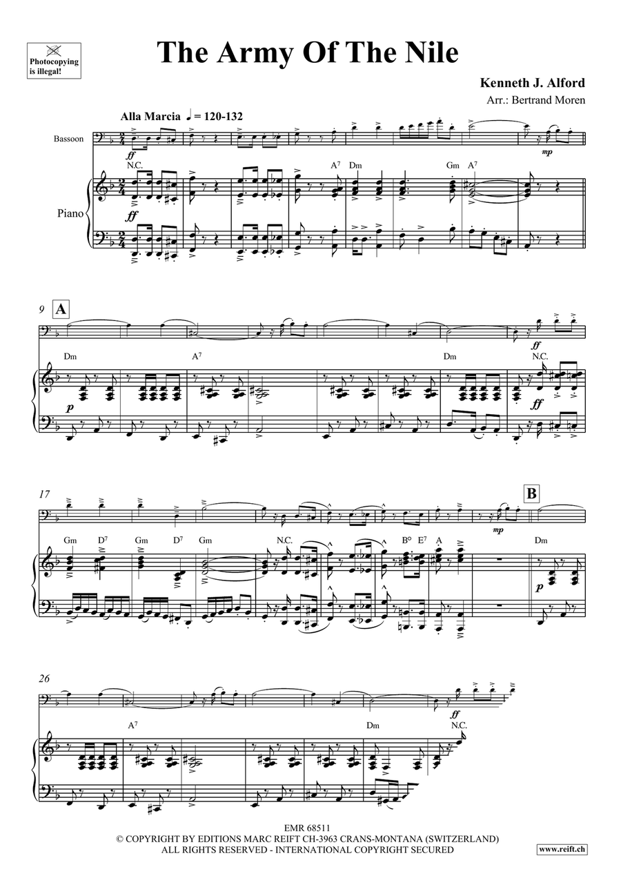The Army Of The Nile The Army Of The Nile Bassoon Solo scores gallery preview page 3