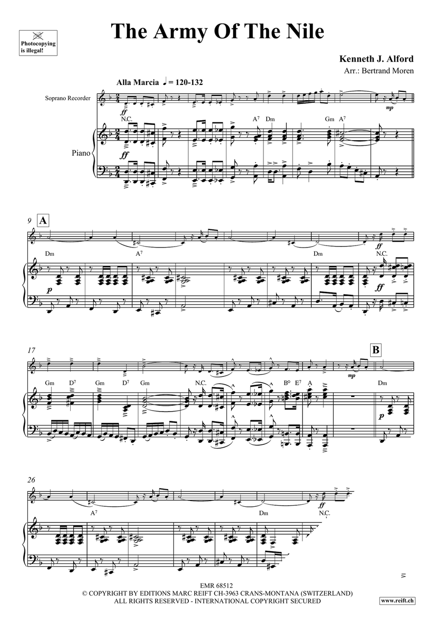 The Army Of The Nile The Army Of The Nile Soprano Recorder scores gallery preview page 3