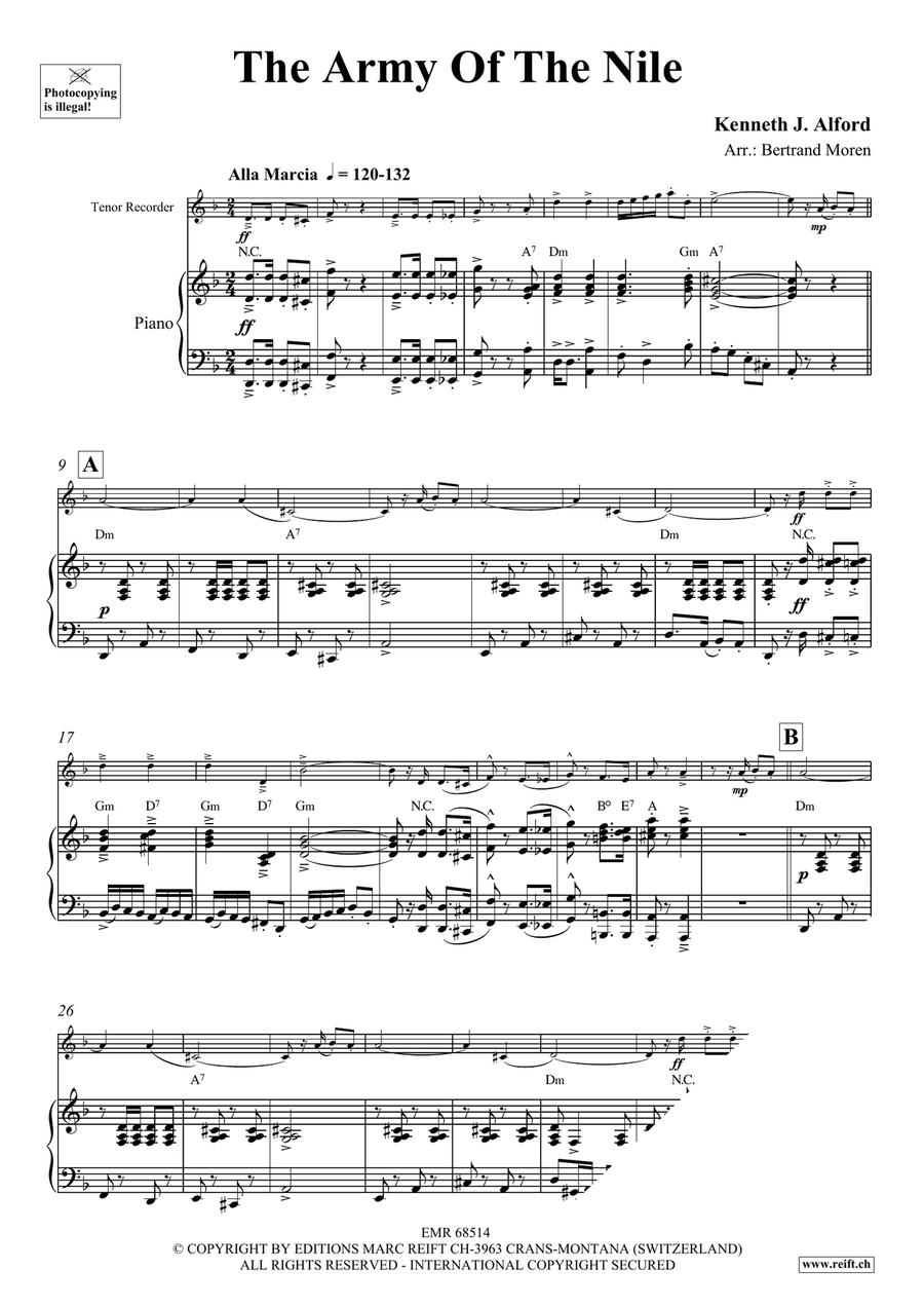 The Army Of The Nile The Army Of The Nile Tenor Recorder scores gallery preview page 3